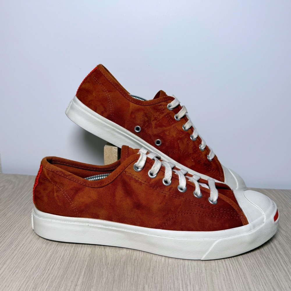 Converse Jack Purcell Low Top Burnt Orange Canvas Sneakers 170936C Womens 8.5